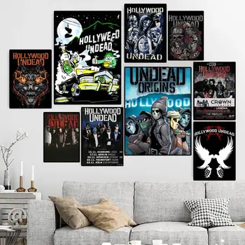 Плакат Голливудской рок-группы Undead, холст, HD Печать, Персонализированное настенное искусство, Роспись на заказ, Маленький