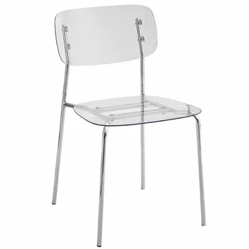 Пластиковые обеденные стулья для отдыха в скандинавском стиле, прозрачный компьютерный стул с акриловым дизайном, кафе, офис Sandalye Home Furniture XY50DC