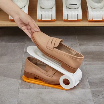 Пластиковый стеллаж для хранения обуви Нескользящая подставка для сандалий