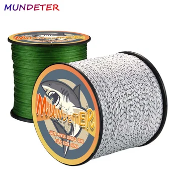 Плетеная леска MUNDETER 4/8 калиброванного состава и 100% защитный состав, использующий 500 г 300 м 1000 штук каждого спектра. Кислород