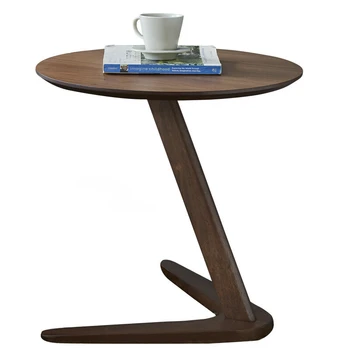 Повседневные приставные столики из массива дерева, угловой стол в скандинавском стиле, приставной столик для гостиной, небольшой приставной столик, диван, журнальный столик, кухонная мебель