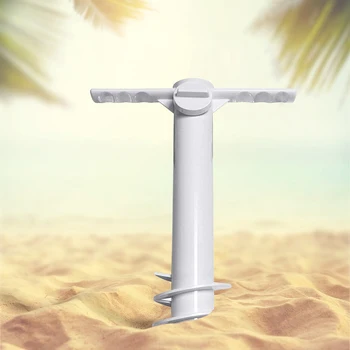 Подставка для пляжного зонта 3/5 оборотов со вставками-крючками, Спиральная вилка для зонта, оборудование для крепления зонта, аксессуары для путешествий на открытом воздухе