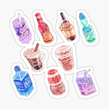 Полный Набор Тегов Ao3 Выберите Большой S 5ШТ Наклейки для Декора Мультяшные Бутылки С Водой Комната Гостиная Наклейки Для Ноутбука Искусство