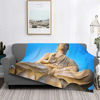 Портативное комфортное одеяло для домашнего декора Statue, защищающее от шелушения, добавляющее тепла на открытом воздухе, Ветрозащитная накидка на кровать