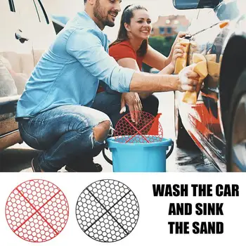 Портативный Фильтр для мытья автомобилей с пластиковой вставкой против царапин, Высококачественное Ведро для изоляции песка, Средство для чистки Автомойки