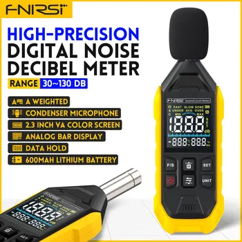 Прибор для измерения шума FNIRSI FDM01, измеритель дб, 30 ~ 130 дБ, мини-аудио, измеритель уровня звука, Децибелометр