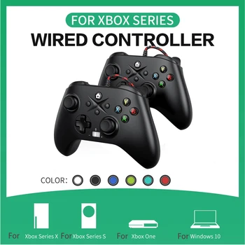 Проводной контроллер для Xbox серии X, геймпад для видеоигр, игровой контроллер для Xbox One, Windows 10/11, Steam