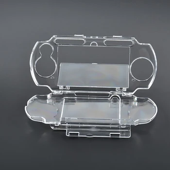 Прозрачный корпус для PSP 2000 3000 Прозрачный жесткий чехол для переноски, защелкивающийся защитный чехол с кристаллами, формы для аксессуаров игровой консоли