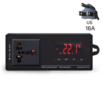 Прочный цифровой регулятор влажности и температуры, термостат 16A AC-112