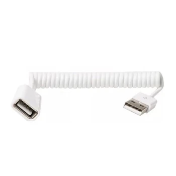 Пружинный удлинитель USB 2.0, Спиральный кабель, гибкий активный удлинитель USB 2.0 от мужчины к женщине, процессоры для камеры