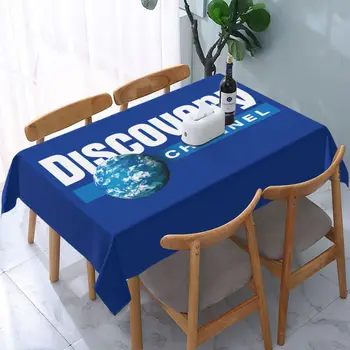 Прямоугольная скатерть для стола Discovery Channel, Маслостойкая скатерть для улицы, 40 