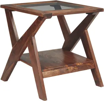 Прямоугольный столик из дерева Urban, теплый коричневый