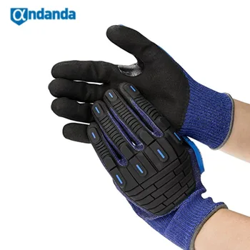 Рабочие перчатки Andanda 5-го уровня, Устойчивые К Порезам Нитриловые Перчатки, Устойчивые К Защите Механические Перчатки, Неразрушаемые Перчатки