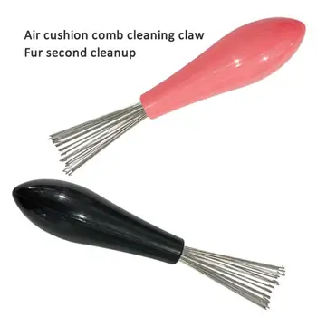 Расческа-щетка для волос, средство для удаления щеток с пластиковой ручкой, Встроенные косметические инструменты, чистящие средства, чистящие средства