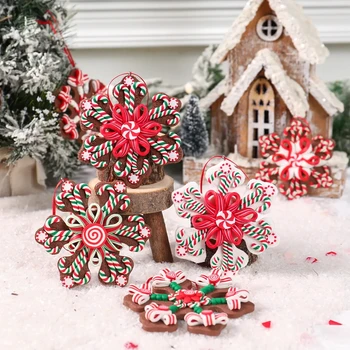 Рождественская подвеска в виде снежинки 10 см, рождественские украшения для дома, Веселый Рождественский орнамент, Рождественские подарки Navidad 2023, С Новым годом