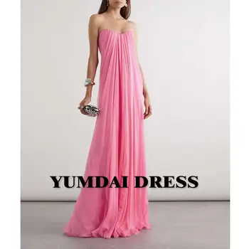 Розовое платье без бретелек, Элегантное свадебное роскошное бальное платье в Дубае, вечеринка в садовом салоне, Арабское вечернее платье для женщин, длинное платье