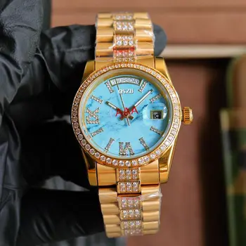 Роскошная атмосфера Мужские автоматические механические часы с безелем из сапфирового стекла диаметром 40 мм в стиле RLX, 7 цветов По желанию
