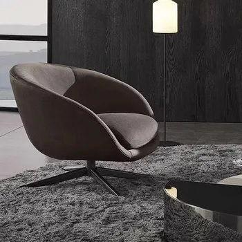 Роскошное кресло для ленивого отдыха Nordic light, модель художественного кресла для гостиной, вращающееся кресло из стекловолокна