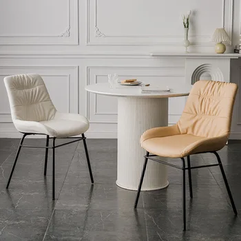 Роскошные обеденные стулья в скандинавском стиле, Красивые дизайнерские Европейские обеденные стулья, кухня, Современная европейская мебель для дома Sillas Comedor