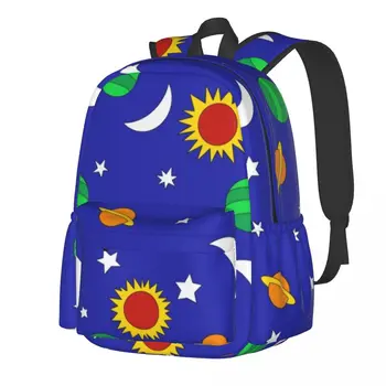 Рюкзак Moon Star Planet, Затерянный в космосе, походные рюкзаки, студенческие школьные сумки унисекс Каваи, Дизайнерский мягкий рюкзак