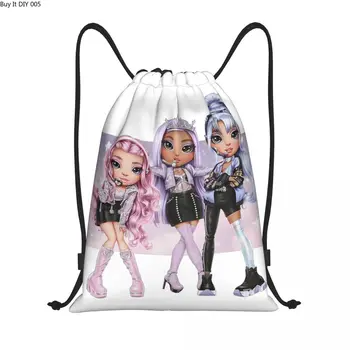 Рюкзак Rainbow High Sisters на шнурке, спортивная спортивная сумка для женщин, мужчин, RH KPOP, сумка для покупок, рюкзак
