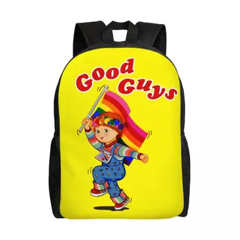 Рюкзаки Good Guys Pride для мужчин и женщин, сумка для книг для студентов колледжа, подходит для 15-дюймового ноутбука, мультяшных детских игр, сумок Чаки
