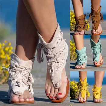 Сандалии, ретро-обувь с кисточками Для девочек, Пляжные Женские Вьетнамки с бантом, Сандалии, Желейная обувь с шипами, Летние Пляжные женские сандалии на платформе