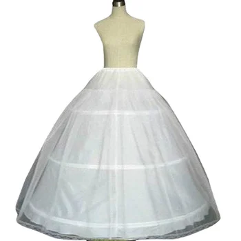 Свадебное платье в пол для новобрачных Белоснежка, Поддерживающая Свадебную нижнюю юбку, 3 кольца, 1 Марлевая юбка из жесткой сетки, Внутренняя Нижняя юбка из эластичного кружева