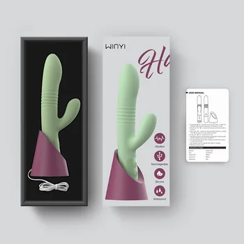 Секс-игрушки для взрослых, силиконовая массажная палочка, производитель мастурбатора, магнитное всасывающее основание, заряжающийся телескопический вибратор