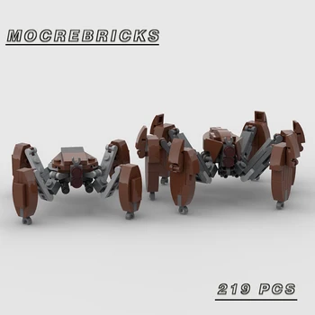 Серия Space War LM-432 Робот-краб С мелкими частицами MOC Строительный блок DIY Творческая сборка Головоломка Забавная игрушка В подарок