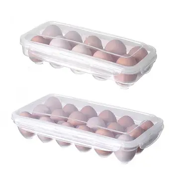 Сетки Держатель для яиц Лоток Для хранения Пластиковый Холодильник Контейнер для яиц с защитой от столкновений Прозрачные Коробки для яиц Кухонные Инструменты