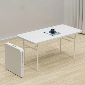 Складной стол Портативный стол для дома и улицы Современная простота Стол для завтрака Простой прямоугольный Обеденный журнальный столик Мебель