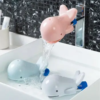 Смеситель-удлинитель с мультяшным рисунком для мытья детского китенка, помощник для мытья раковины, ручной кран с листьями, креативный расширитель для ванной комнаты