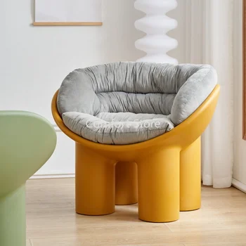 Современный диван Скандинавские стулья для гостиной Салон отдыха Relax Ленивый Пластиковый стул Roly Poly Дизайнерский Роскошный шезлонг Мебель для дома WK