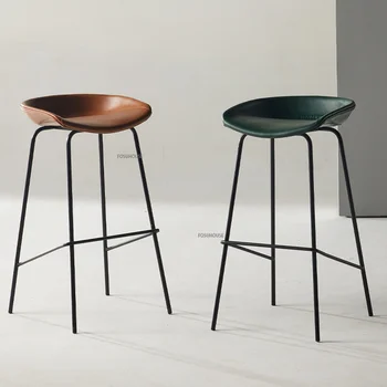 Современный минималистичный барный стул для кухни, мебель для барного стола, легкий роскошный табурет для стойки, стулья с высокими ножками в стиле ретро в индустриальном стиле