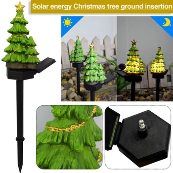 Солнечная Рождественская елка во дворе, светодиодная ландшафтная лампа, наружное украшение в качестве декоративных светильников для различных праздников, Совершенно Новый