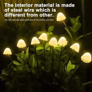 Солнечный грибной свет Сказочные грибные фонари для наружного освещения, меняющие цвет, солнечные грибные фонари для наружного сада для вечеринок