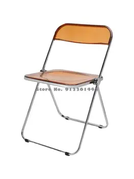 Средневековый Акриловый Складной обеденный стул, стул для переговоров, мебель для фотосъемки, Ins Wind Chair