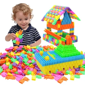 Строительные блоки с пулевидной головкой различной формы для детских головоломок и игрушек для раннего обучения в качестве подарков для детей
