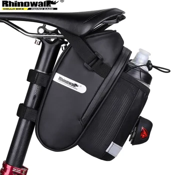 Сумка для велосипедного седла Rhinowalk, водонепроницаемая сумка для велосипедного сиденья, 2,5 л, легкая велосипедная задняя сумка, седло, аксессуары для велосипеда