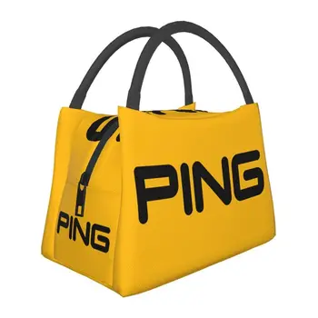 Сумка для ланча с логотипом Golf, изолированная для пикника на открытом воздухе, портативный кулер, термос для ланча, женский бокс