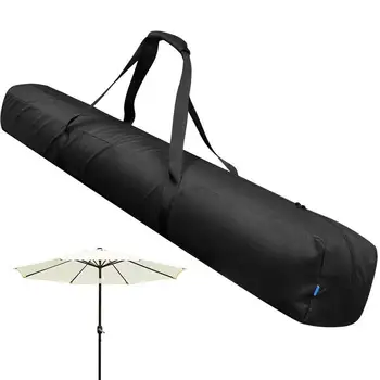 Сумка для хранения зонтиков 57-дюймовая сумка для хранения уличных пляжных зонтиков, водонепроницаемая сумка, складная сумка для переноски для прогулок по пляжу на открытом воздухе