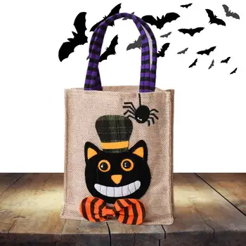 Сумки на Хэллоуин для розыгрыша или угощения, многоразовые сумки для конфет, многофункциональные сумки на Хэллоуин для детей и женщин для конфет.