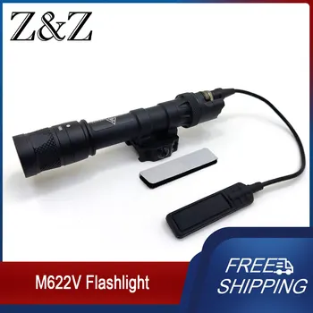 Тактический фонарь M622V фонарик Scout Light Светодиодный оружейный фонарь с переключателем DS07 Крепление QD ADM