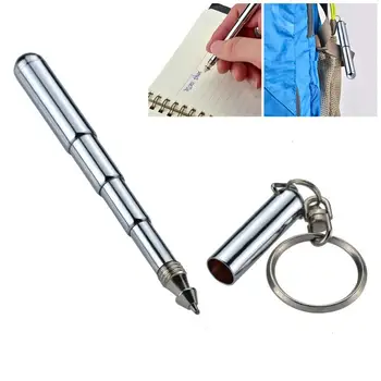 Телескопическая ручка, защищенная от ржавчины, телескопическая ручка, портативная шариковая ручка карманного размера, выдвижные принадлежности для улицы