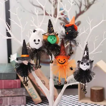 Украшение для Хэллоуина, Подвесная подвеска, кукла-призрак из тыквы ведьмы, украшения для вечеринки Happy Helloween, Розыгрыш или угощение на Хэллоуин