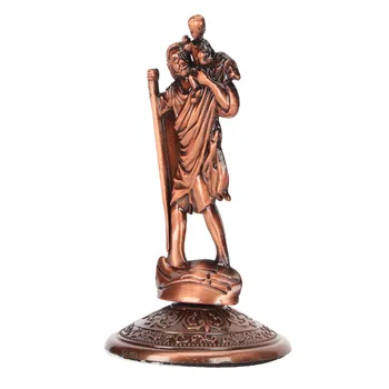 Украшение статуи Иисуса Христа Яркие христианские украшения Изысканный декоративный сплав бронзы Многоцелевой с устойчивым основанием для дома