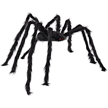Украшения с волосатым пауком на Хэллоуин, уличный реквизит с гигантским пауком, украшения для двора, подходящие для жуткого декора во дворе