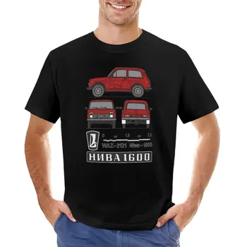 Футболка Lada Niva (красная), спортивная рубашка, мужская футболка