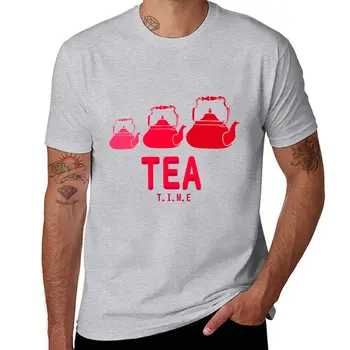 Футболка Tea time, футболки для мальчиков, одежда с аниме, мужская одежда, большие и высокие футболки для мужчин